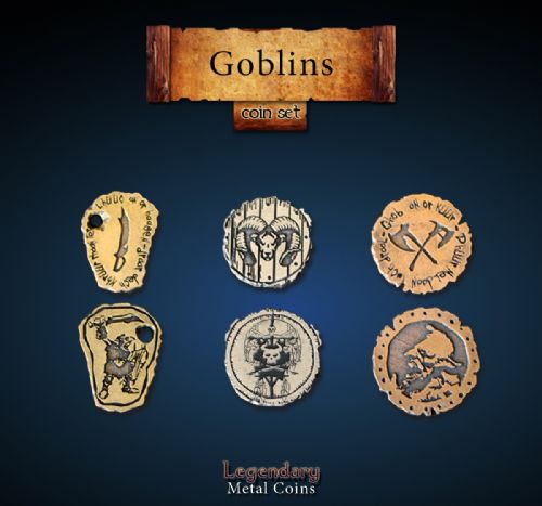 Goblin Coin Set Legendary Metal Coins